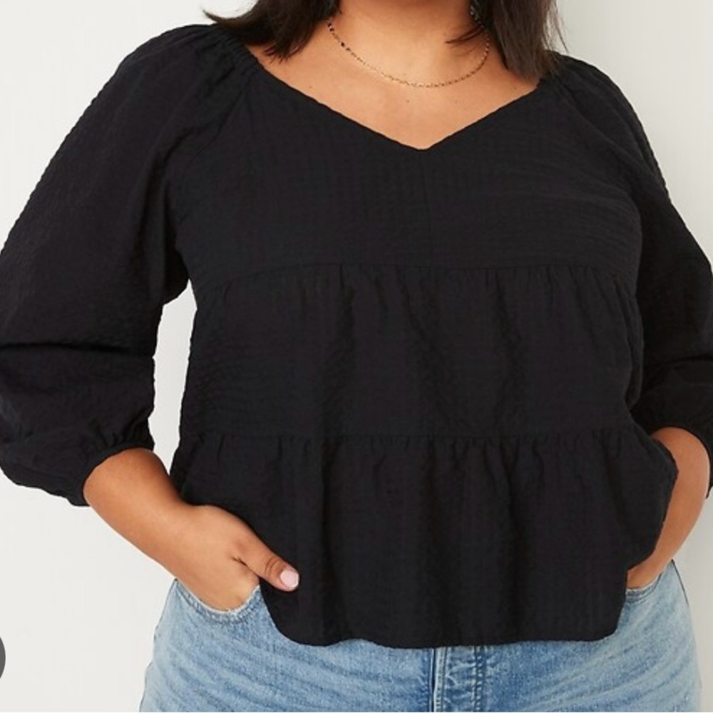 Old Navy Tiered Plus Size Shirt NWT